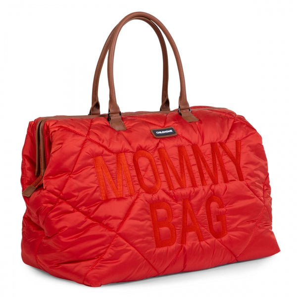 Cloud Comfort Puffer Mommy Bag - Red