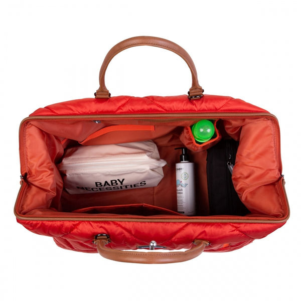 Cloud Comfort Puffer Mommy Bag - Red