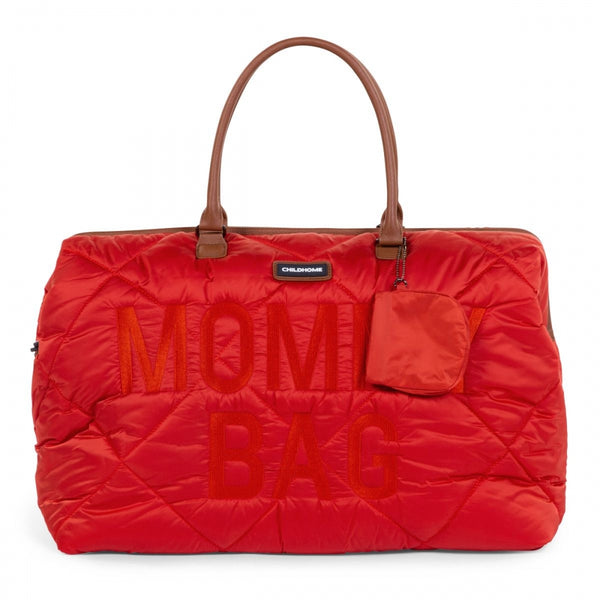 Cloud Comfort Puffer Mommy Bag - Red