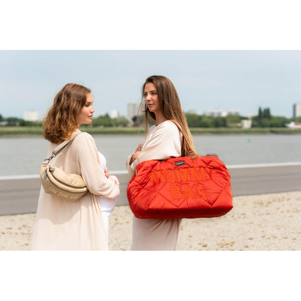Cloud Comfort Puffer Mommy Bag - Red