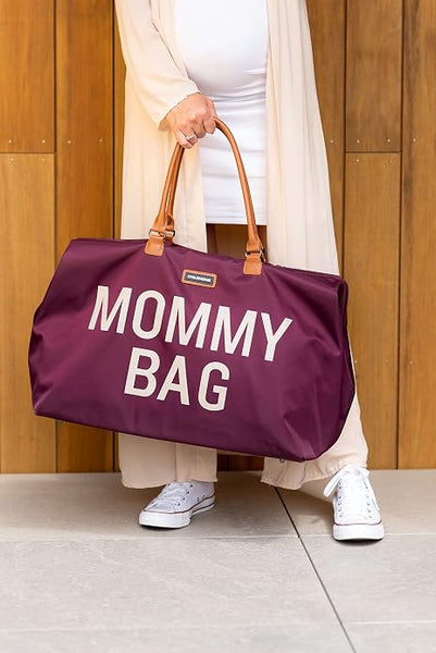 Effortlessly Stylish Aubergine Mommy Bag