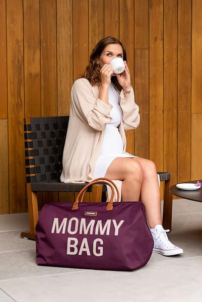 Effortlessly Stylish Aubergine Mommy Bag