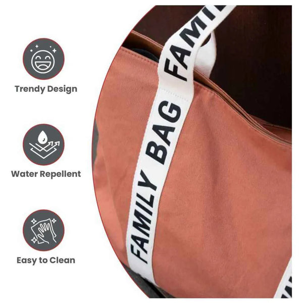 Signature Family Bag Terracotta - Canvas Material
