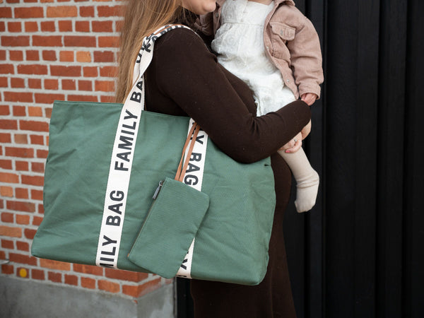 Signature Family Bag Green - Canvas Material