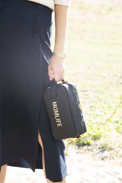 MOMLIFE TOILETRY BAG BLACK