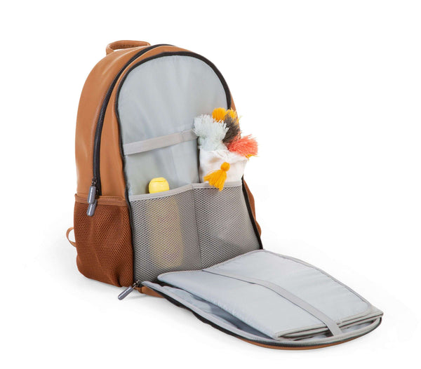 BACKPACK LEATHERLOOK BROWN (UNISEX)