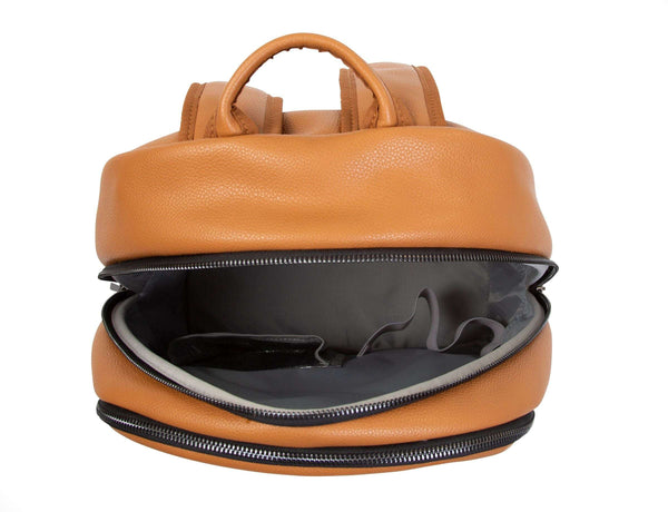 BACKPACK LEATHERLOOK BROWN (UNISEX)