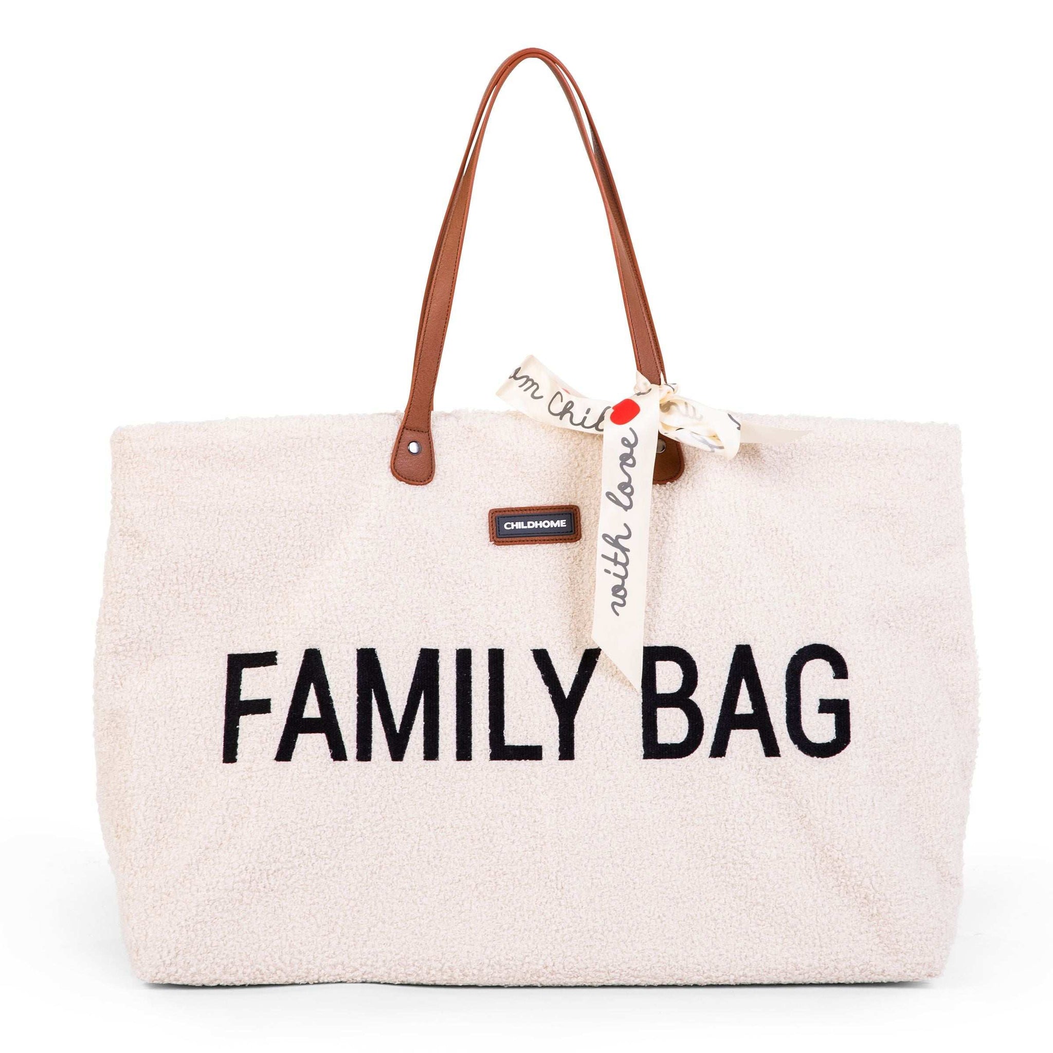Cozy Teddy Off-White Comfort Family Bag