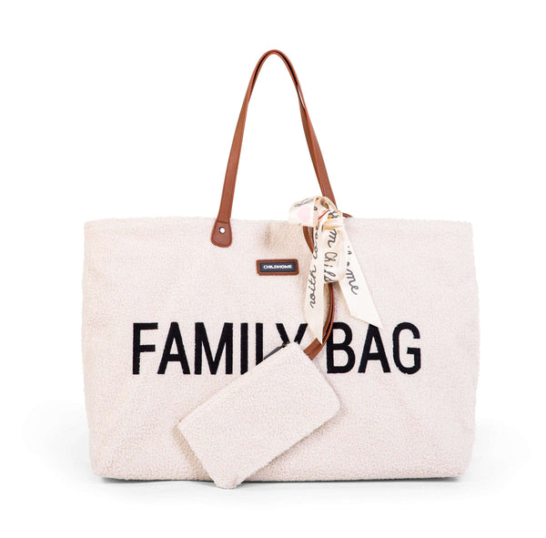 Cozy Teddy Off-White Comfort Family Bag