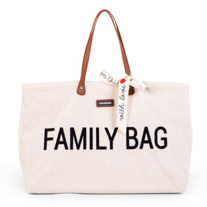 Cozy Teddy Off-White Comfort Family Bag