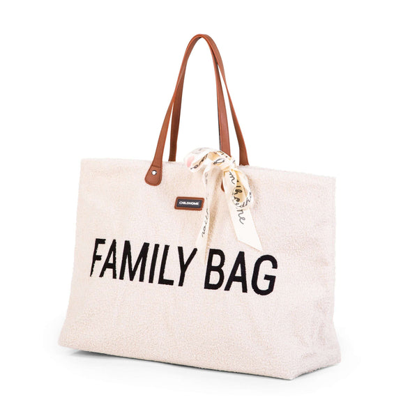 Cozy Teddy Off-White Comfort Family Bag
