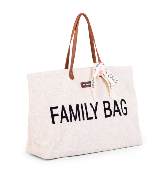 Cozy Teddy Off-White Comfort Family Bag
