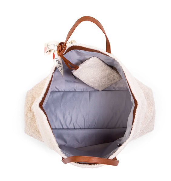 Cozy Teddy Off-White Comfort Family Bag