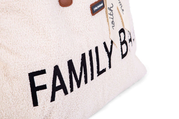 Cozy Teddy Off-White Comfort Family Bag