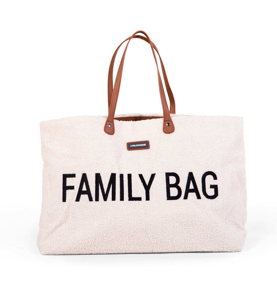 Cozy Teddy Off-White Comfort Family Bag