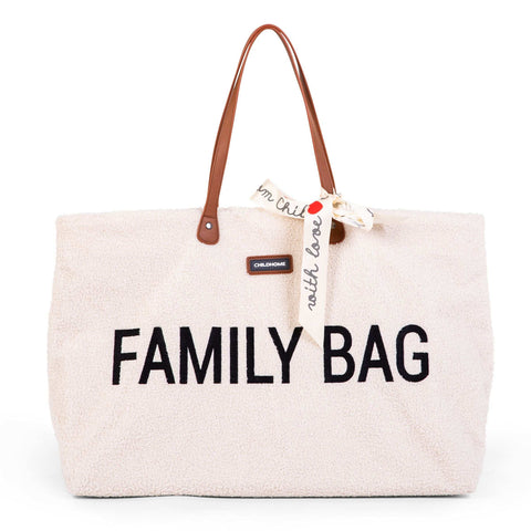 Cozy Teddy Off-White Comfort Family Bag