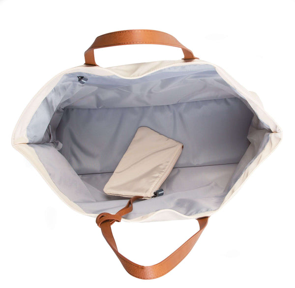Serene & Stylish Off-White Family Bag