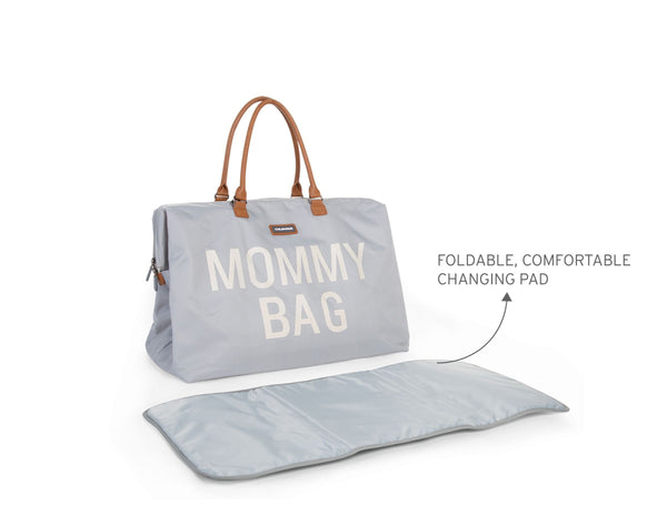 Effortlessly Stylish Grey Mommy Bag