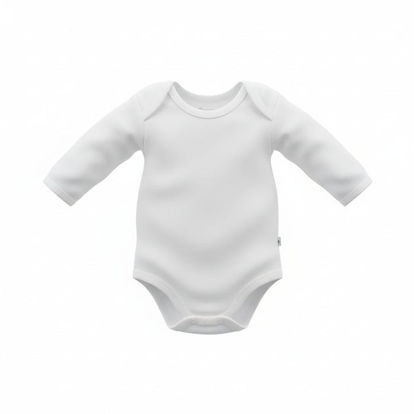 Infant Long Sleeve Bodysuit/Onesie White