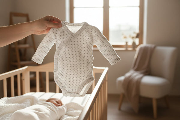 Infant Long Sleeve Bodysuit/Onesie Blue & Red Dots