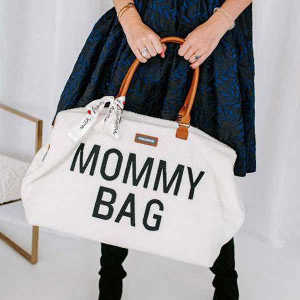 Cozy Teddy Comfort Mommy Bag Off-White