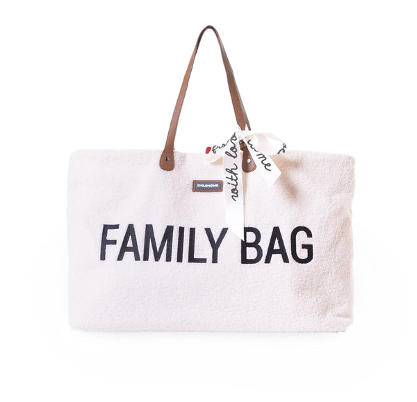 Cozy Teddy Off-White Comfort Family Bag