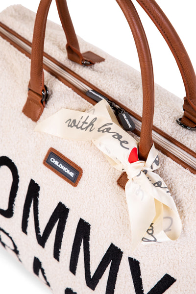 Cozy Teddy Comfort Mommy Bag Off-White