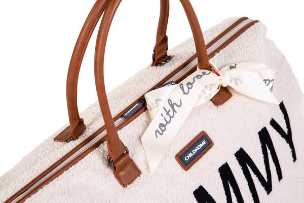 Cozy Teddy Comfort Mommy Bag Off-White