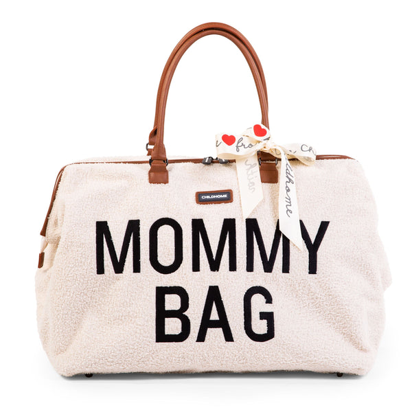 Cozy Teddy Comfort Mommy Bag Off-White