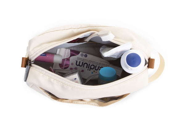 MOMMY BAG & MOMLIFE TOILETRY BAG BUNDLE OFF-WHITE