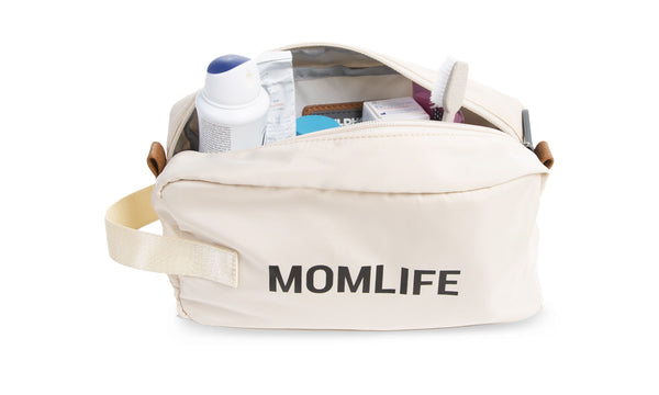 MOMMY BAG & MOMLIFE TOILETRY BAG BUNDLE OFF-WHITE