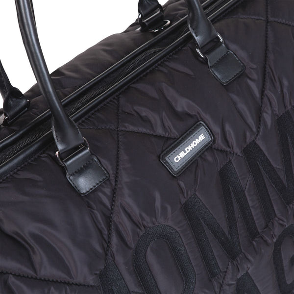 Cloud Comfort Puffer Mommy Bag - Black