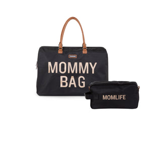 MOMMY BAG & MOMLIFE TOILETRY BAG BUNDLE BLACK